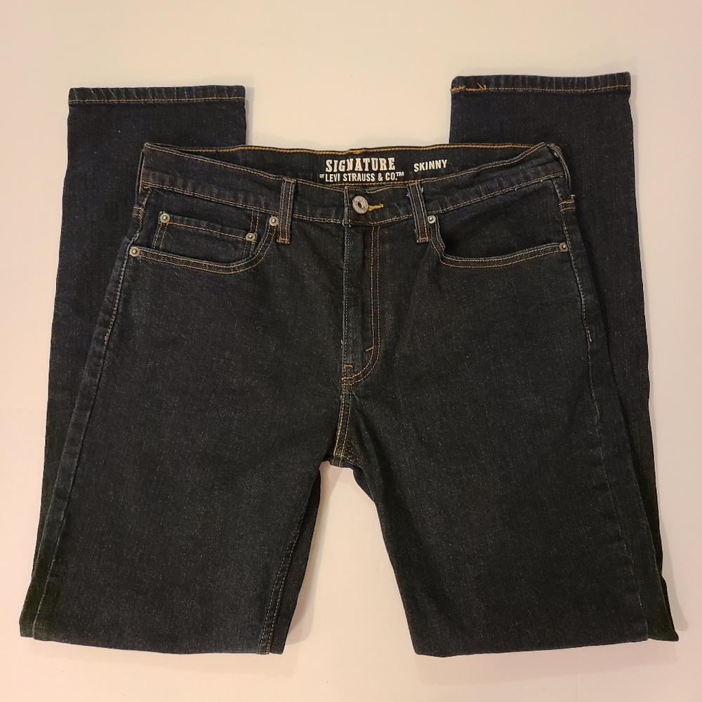 Men's Signature Levi's Strauss & Co  Skinny Jeans 16 & 3/4" x 30"